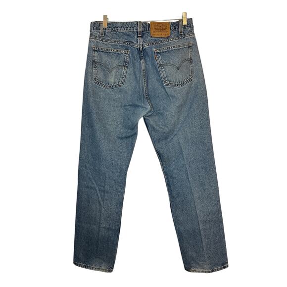 Levi's Vintage 505 Regular Fit Straight Leg Men's W36 L34 Orange Tag Denim Jeans - Picture 3 of 9